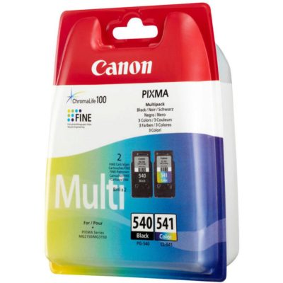 Canon Pixma PG-540 / CL-541 ChromaLife 100 Ink, Ink Cartridge, Black, Tri-Colour Multipack, 5225B006 (package 2 each) Canon Pixma PG-540 / CL-541 ChromaLife 100 Ink, Ink Cartridge, Black, Tri-Colour Multipack, 5225B006 (package 2 each)